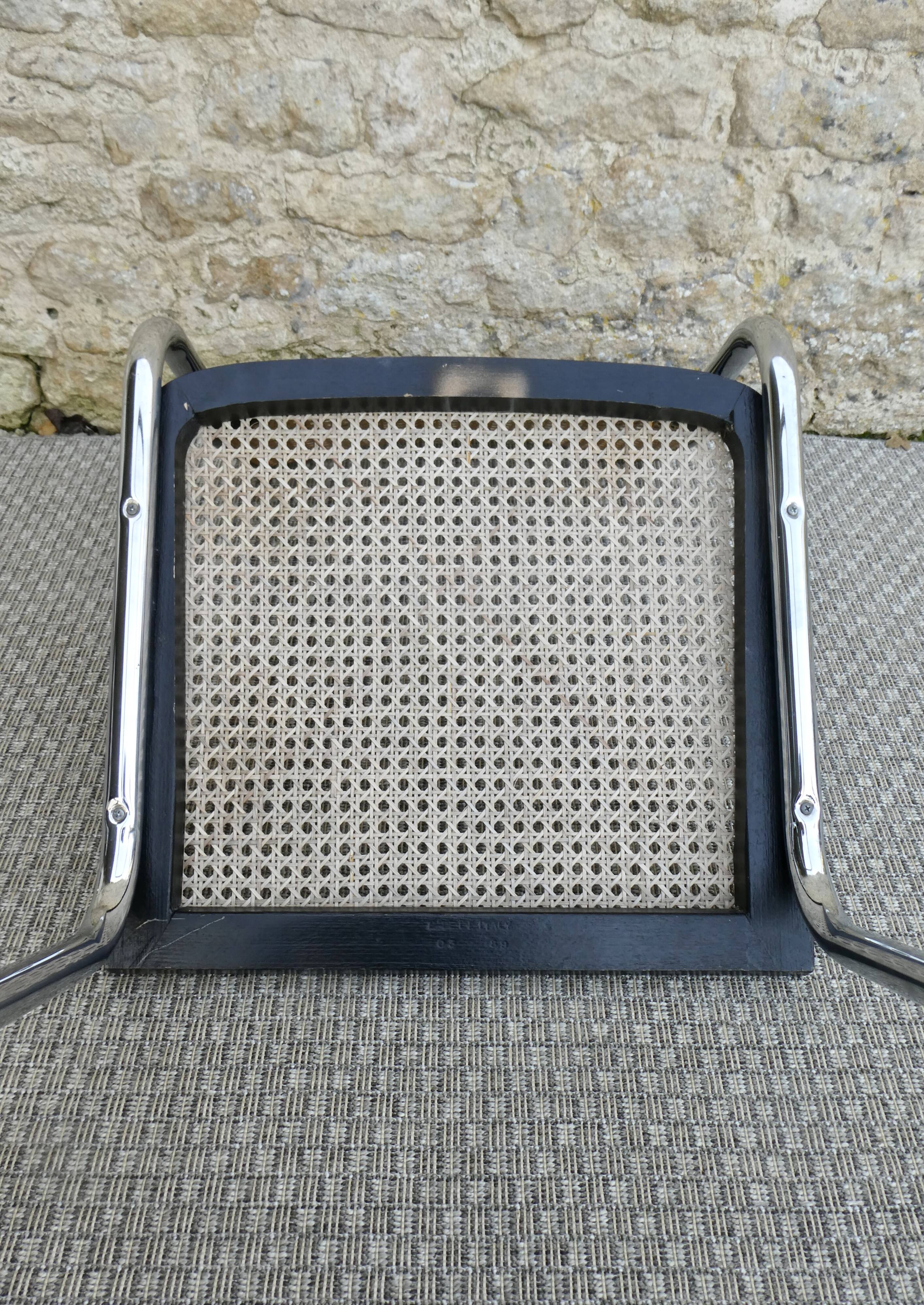 Cesca B32 chair by Marcel Breuer, Italy, 1980s