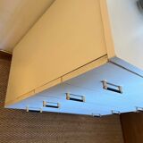 Vintage white chest of drawers with compass feet