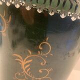 Painted sheet metal wastebasket