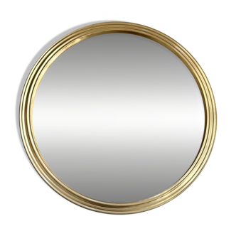 Miroir plateau doré Art Déco