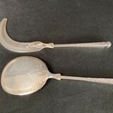 Two-piece silver ice cream service from the early 20th century