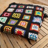 Blanket or patchwork crochet plaid