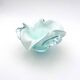 Coupe Studio Glass signed Lubomir Hora Blown Glass Polychrome 80s
