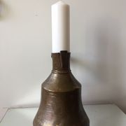Islamic art ottoman copper ewer antique candleholder