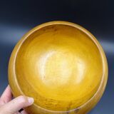 Wooden dish signed E - Circa 1960-1970