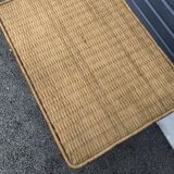 Rattan side table