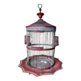 19th century metal bird cage