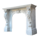 Napoleon III fireplace in white statuary Carrara marble, circa 1880.