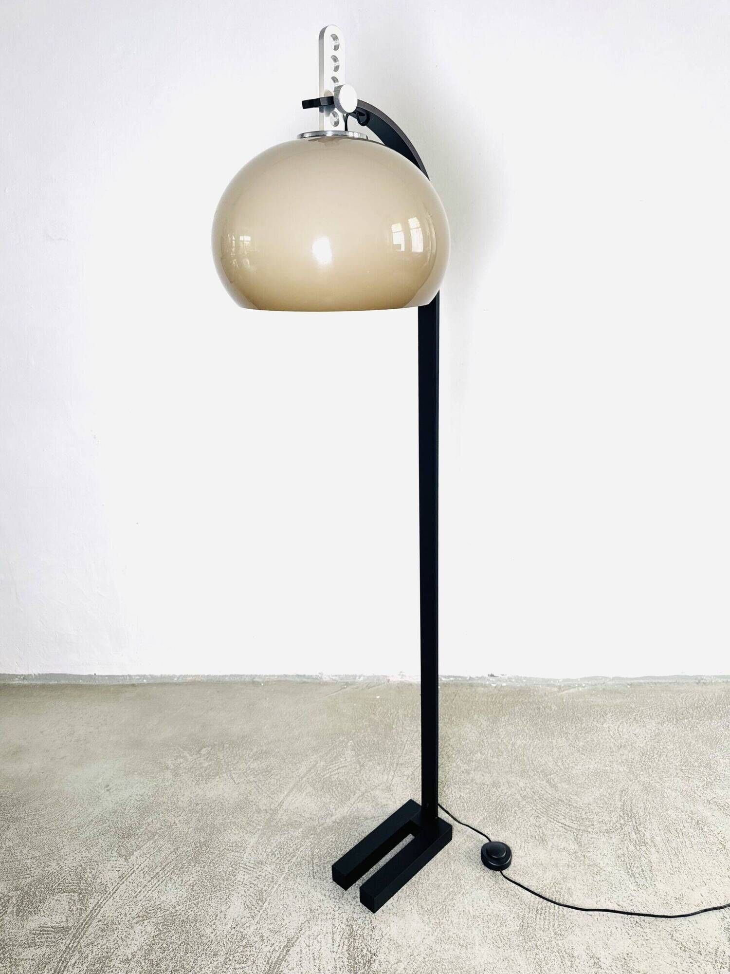 Mushroom Shade Floor Lamp By Dijkstra Lampen, The Netherlands 1970S