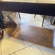 Coiffeuse vintage 1970 velours marron