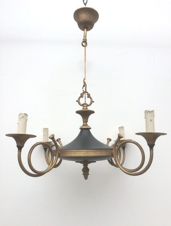 Lustre style empire "cor de chasse" 50