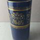 Old vase roll, blue, glazed ceramic, Lunéville napoleon III
