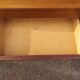 Vintage sideboard in wood, metal foot, 6 drawers