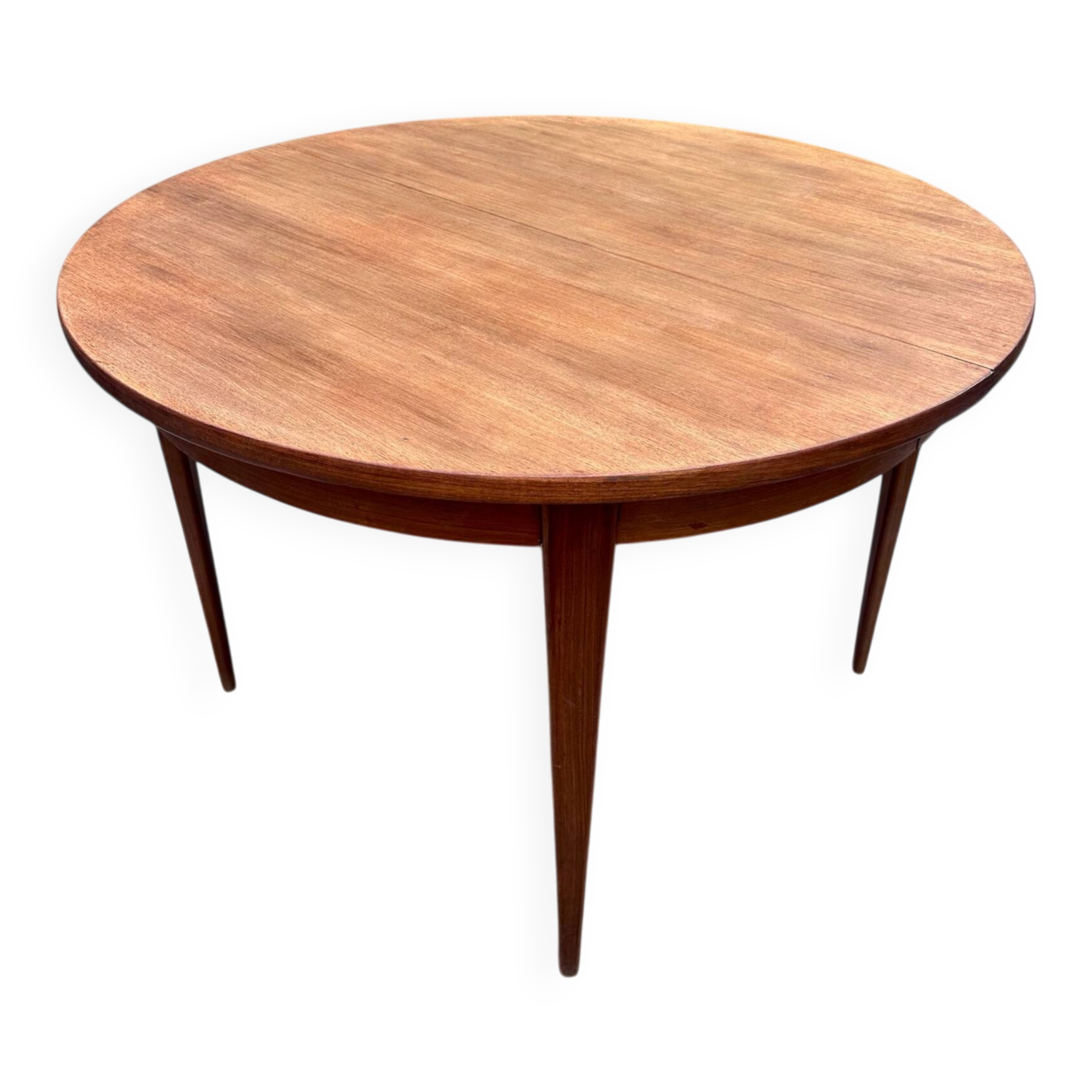 Table ronde extensible vintage scandinave