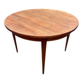 Table ronde extensible vintage scandinave