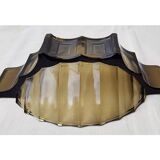 Art deco trinket bowl in smoked glass