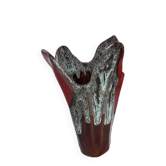 Vase sculptural vintage signé Paulette 24 – Céramique artistique – Vallauri