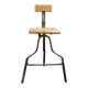 1940s Czechoslovak Industrial Height Adjustable Swivel Workshop Chair