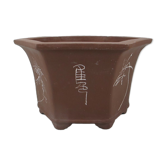 Planter or pot cover signed in chinese terracotta china