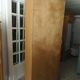 Armoire vintage en bois brut, 5 étagères bois modulables