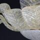 Dubai, Large Size Murano Glass Gold Flush Mount, 1970s