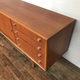 Scandinavian enfilade, 1950 design, vintage teak