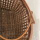 Old baskets and woven wicker basket.