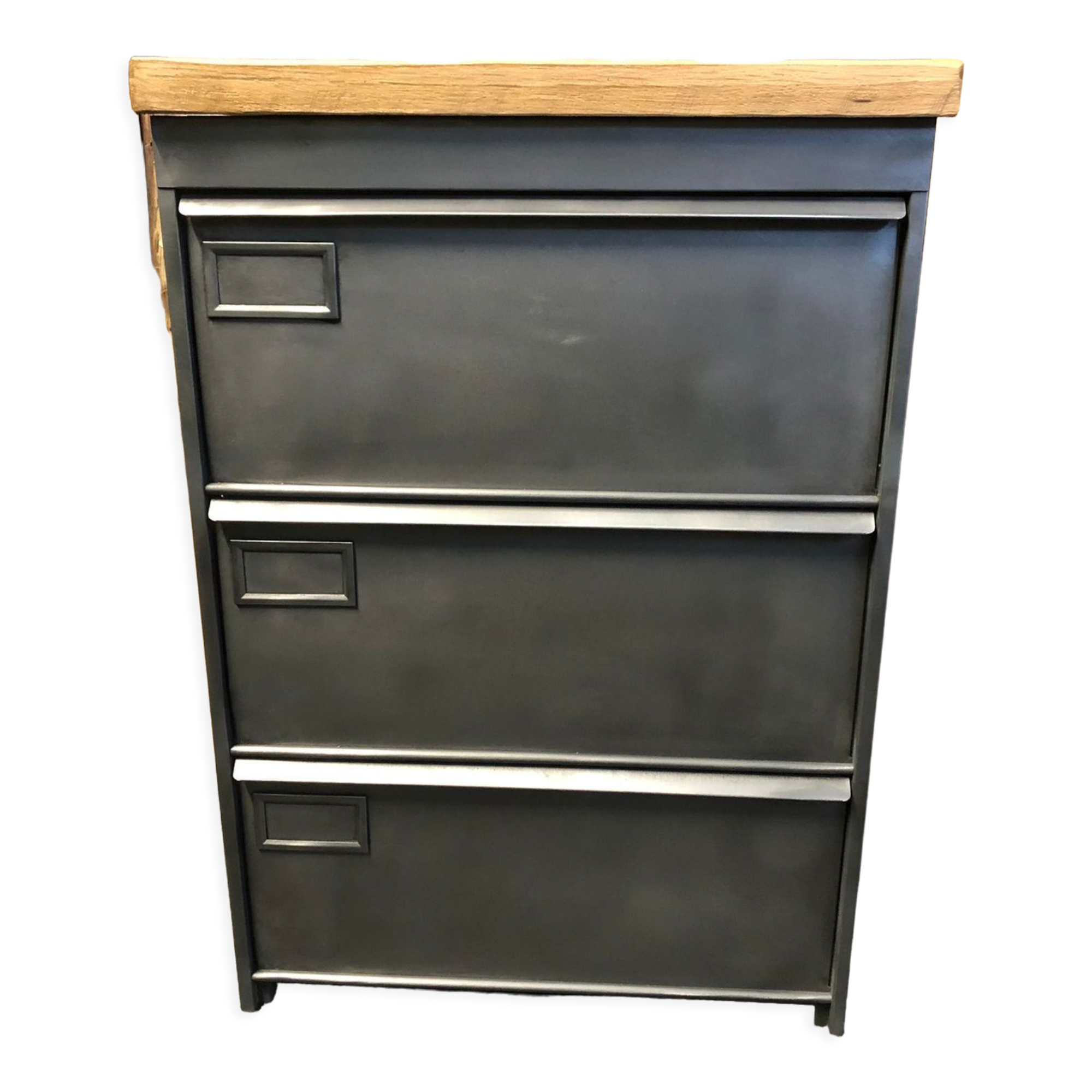 Storage valve cabinet Atal industrial shoe, metal wood