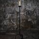Lampadaire en fer forgé martelé, Bretagne, France, 1980s
