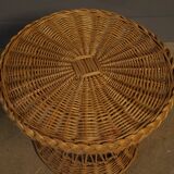 Vintage 1960 rattan coffee table