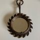 Brutalist wrought iron sunburst mirror, 1970