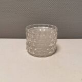 6 desert plates/ice cream plates in crystal glass from the 1960s.