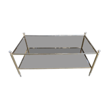 Table basse 1970 métal doré
