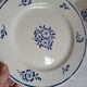 6 Flat Plates in earthenware Moulin des Loups & Hamage model Lucien