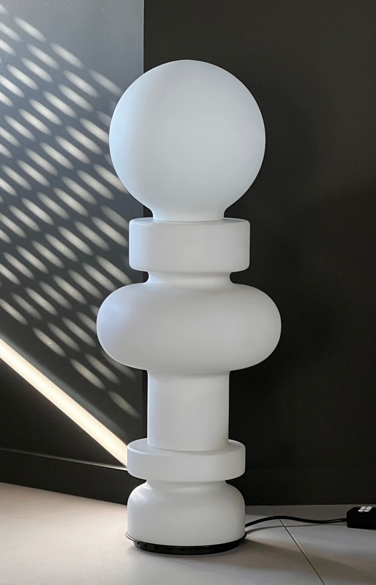Sun lamp model 2490 RE by Bobo Piccoli for Fontana Arte, Italy 1968