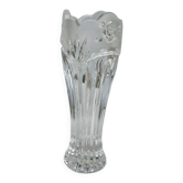 Pretty CRYSTAL floral vase from veissiere in BACCARAT