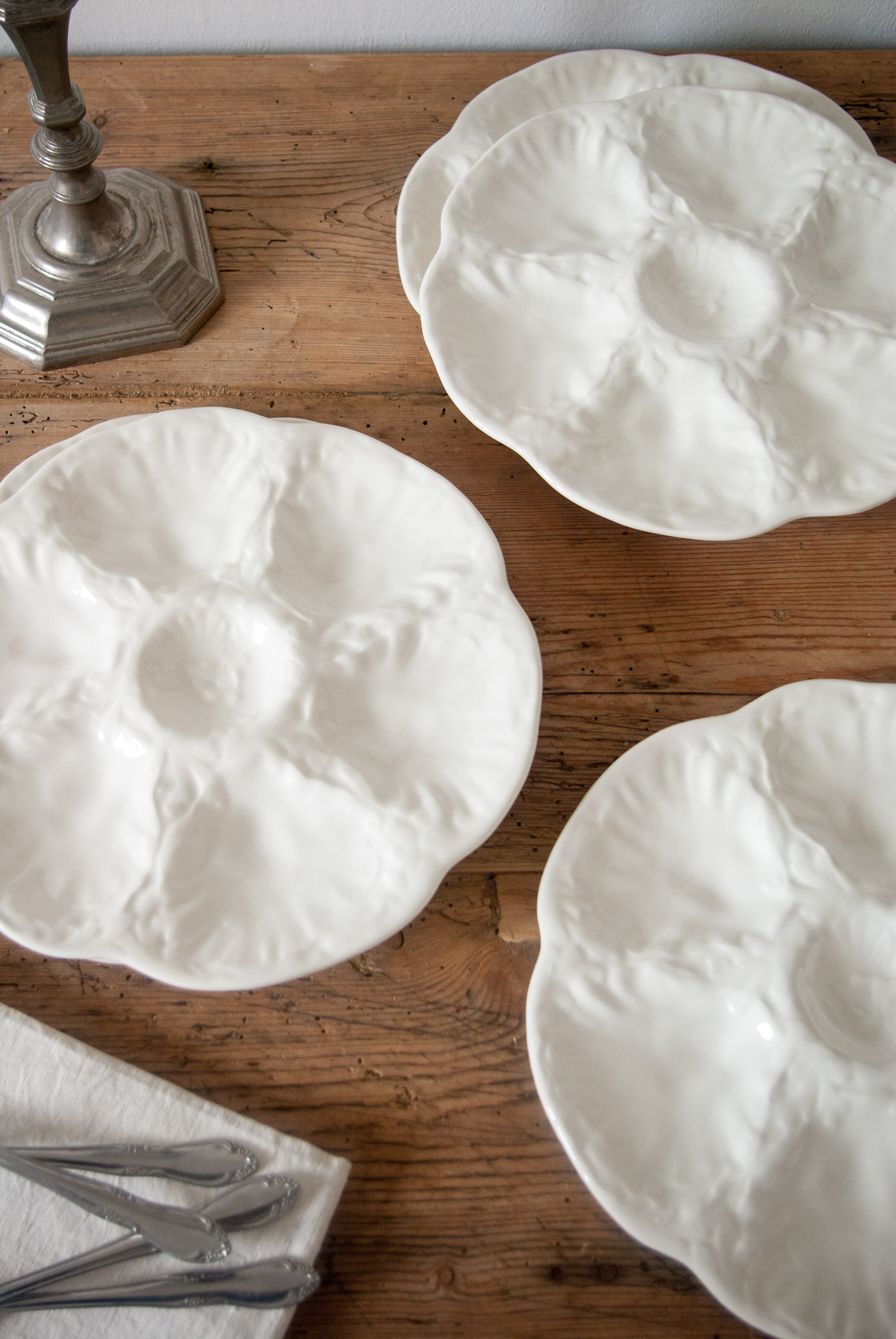 Gien oyster or seashell service party