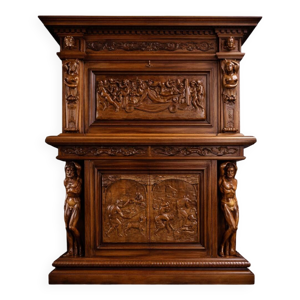 Meuble ancien en bois - richement