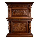 Antique solid wood furniture richly carved, in Renaissance style.