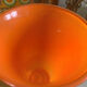 Vintage Opaline Glass Vase Orange - 1970s - Pop Style