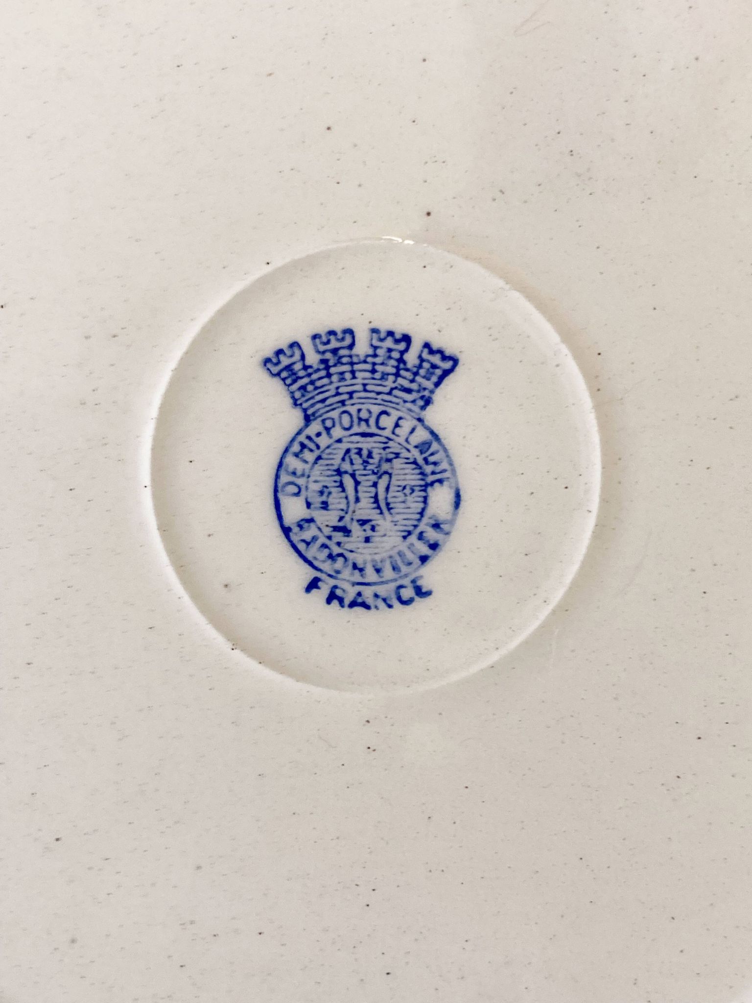 Assiettes creuses, modèle Germaine, Badonviller