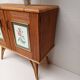 Buffet bambou refendu et rotin années 50/60