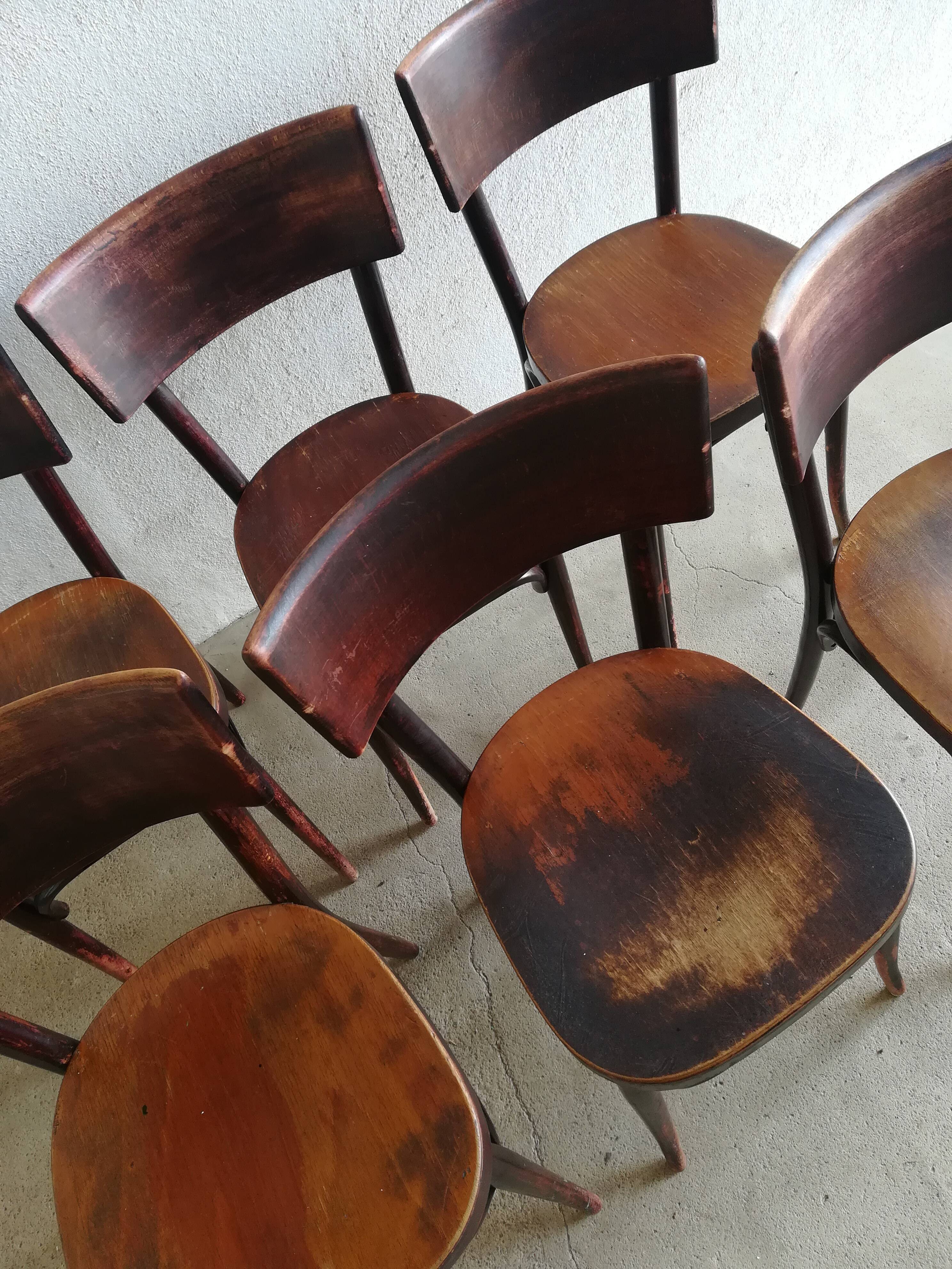 6 Baumann bistro chairs