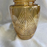 Glass art deco vase