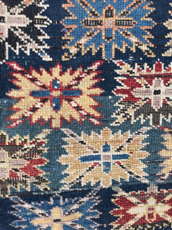 Caucasus Chirwan 19th century rug handmade 105 X 155 CM