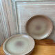 5 flat plates in stoneware