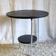 Tripod side table in Bauhaus style, metal and wood - mid 20th century.
