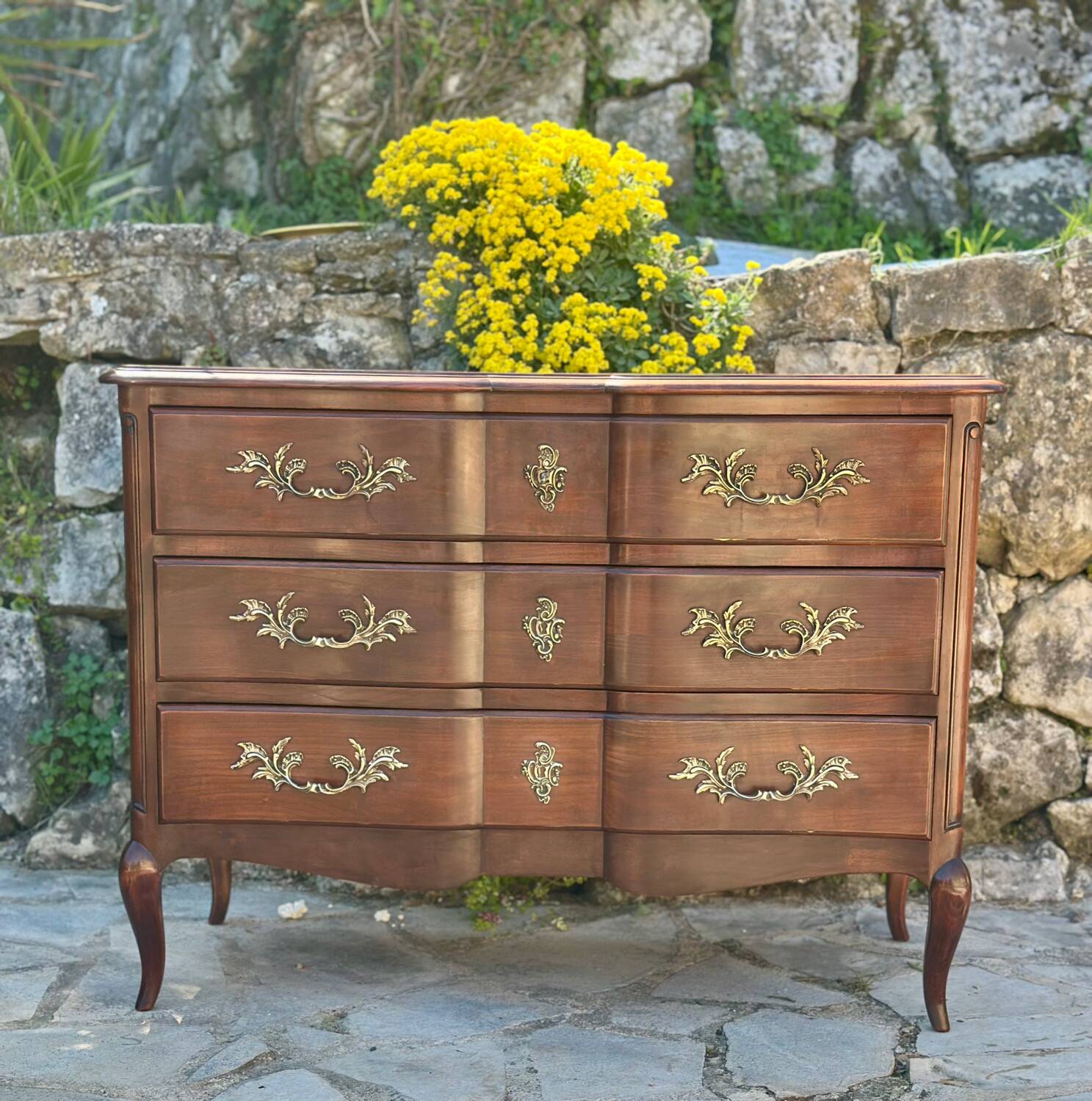 Commode en Acajou de style Louis XV Époque XX eme siècle