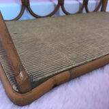 Vintage rattan shelf