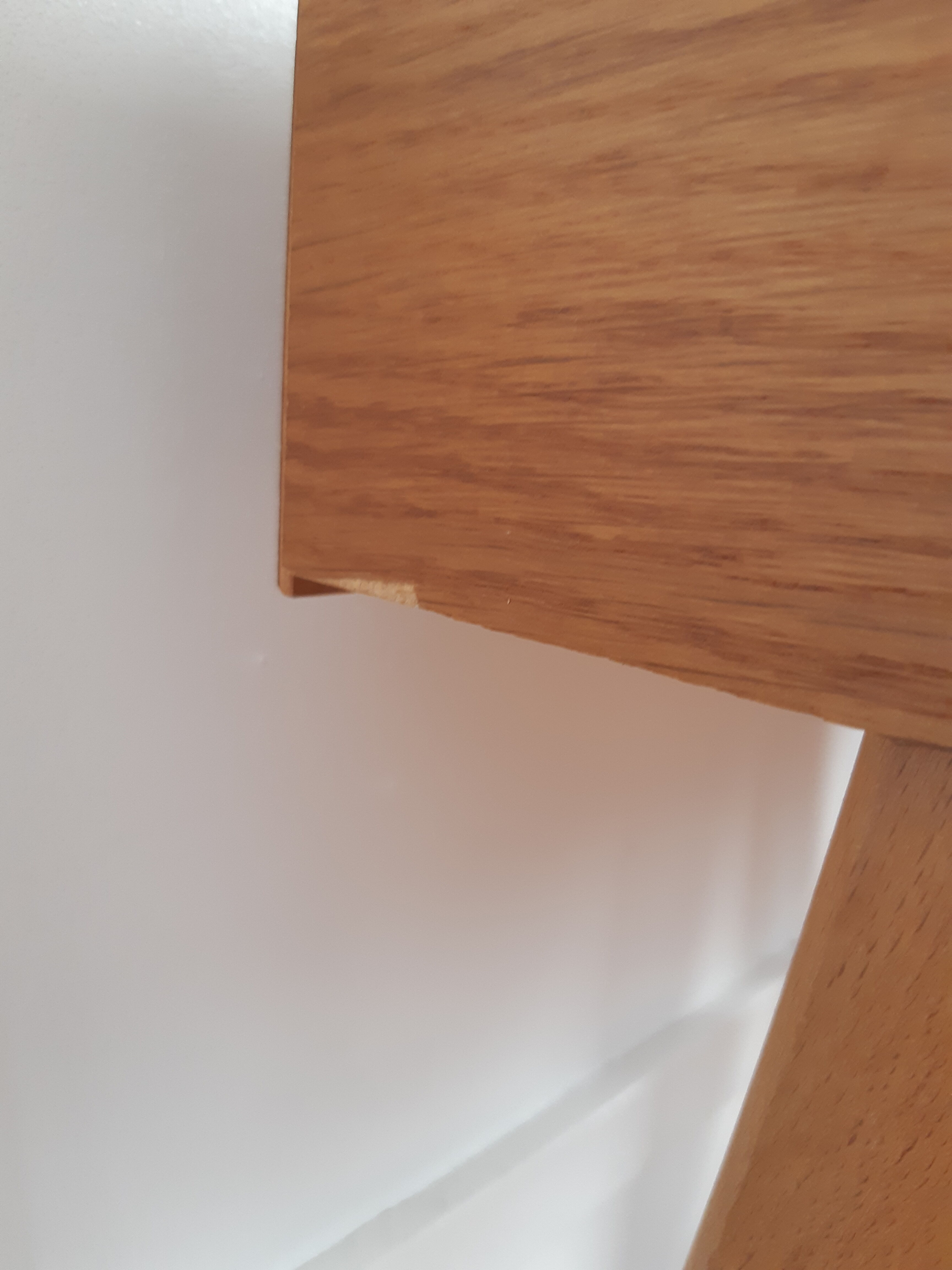 Vintage bedside table compass foot